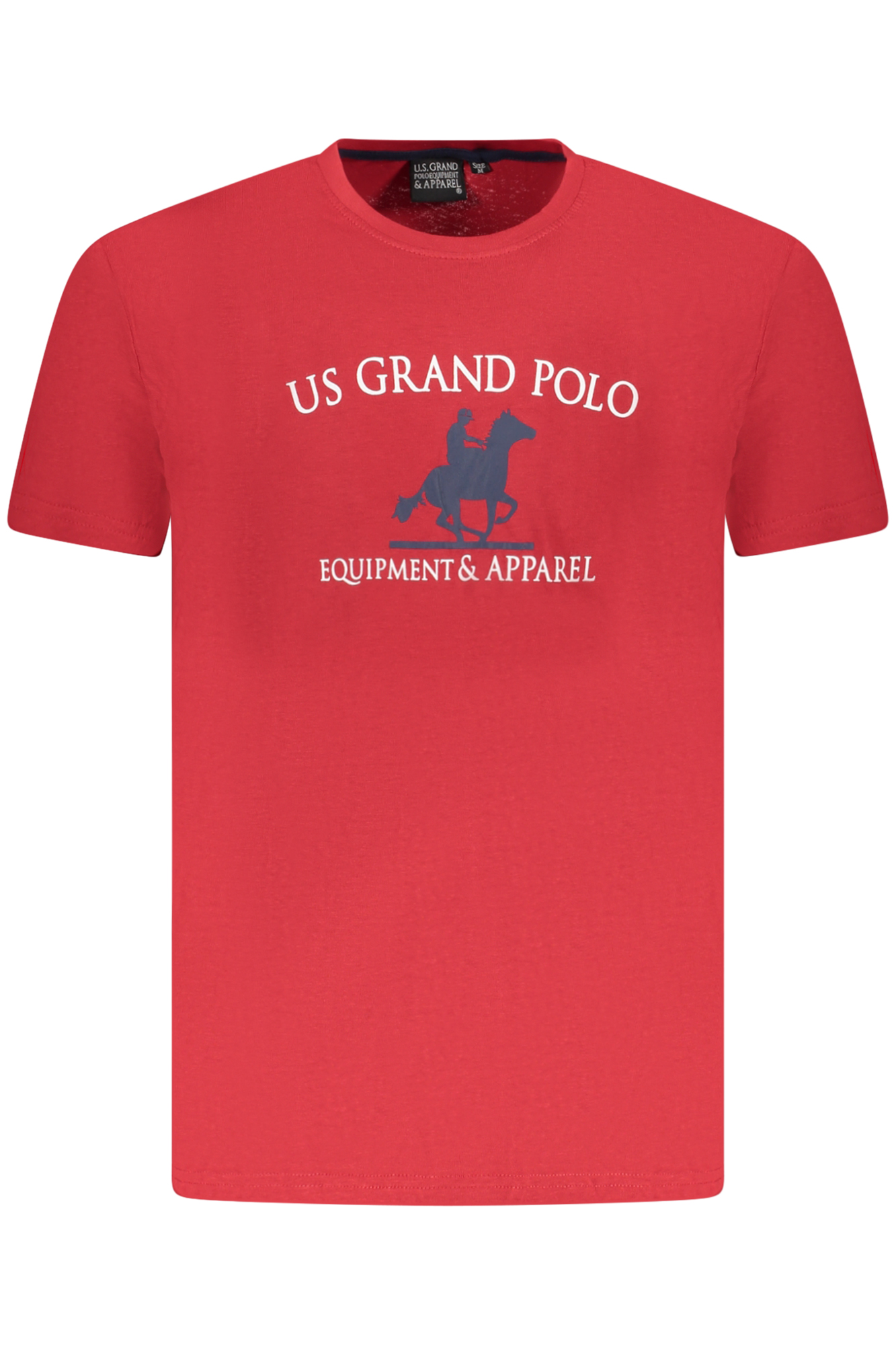 U.S. GRAND POLO T-SHIRT MANICHE CORTE UOMO ROSSO