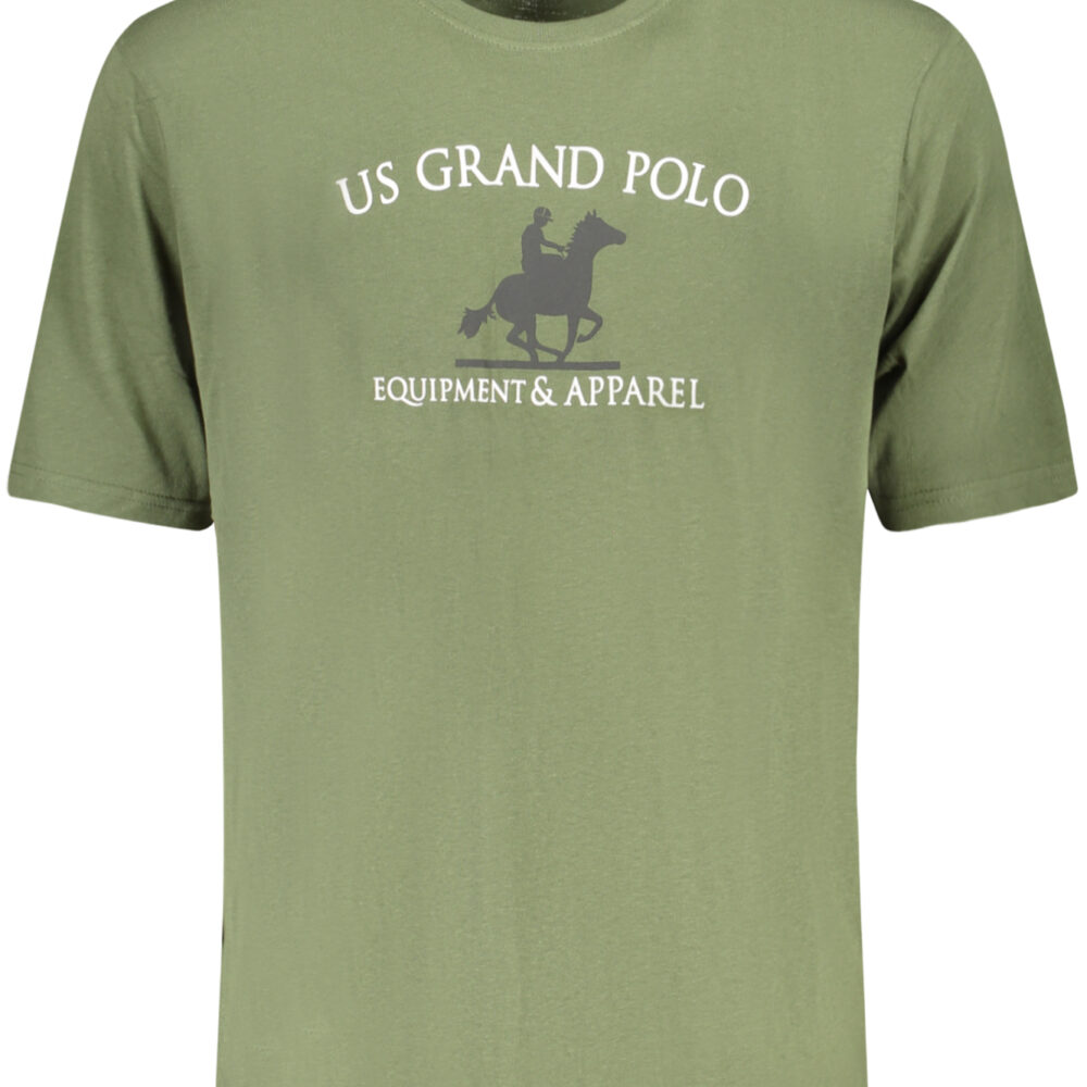 U.S. GRAND POLO T-SHIRT MANICHE CORTE UOMO VERDE