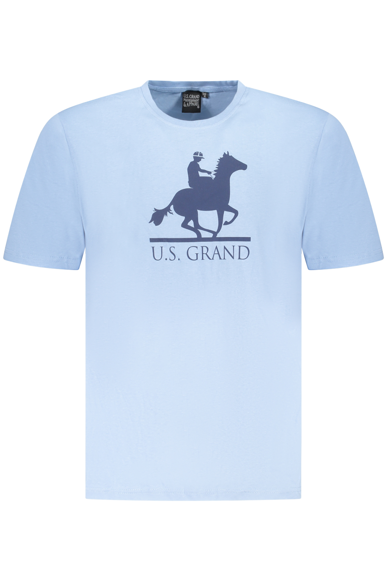 U.S. GRAND POLO T-SHIRT MANICHE CORTE UOMO AZZURRO