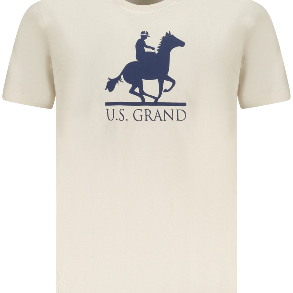 U.S. GRAND POLO T-SHIRT MANICHE CORTE UOMO BEIGE