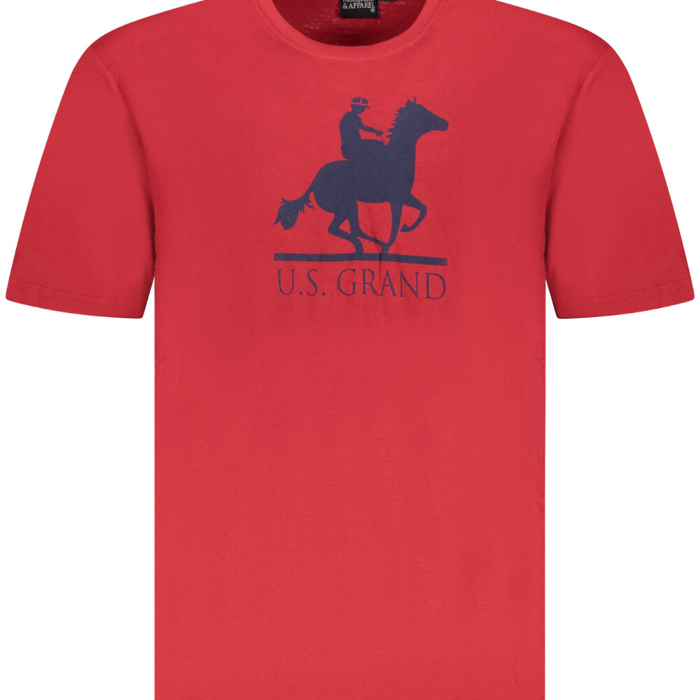 U.S. GRAND POLO T-SHIRT MANICHE CORTE UOMO ROSSO