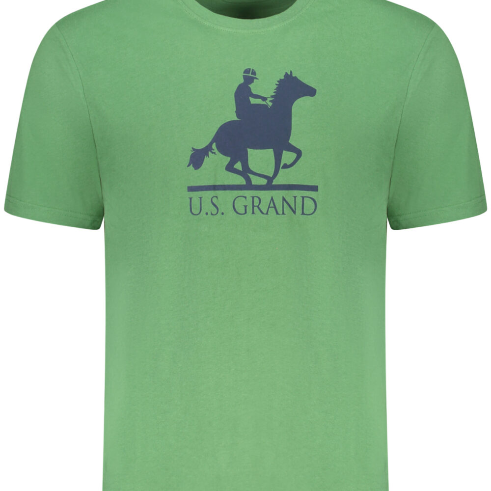 U.S. GRAND POLO T-SHIRT MANICHE CORTE UOMO VERDE