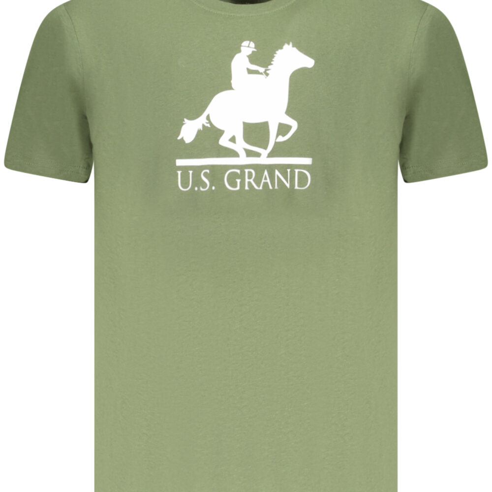 U.S. GRAND POLO T-SHIRT MANICHE CORTE UOMO VERDE