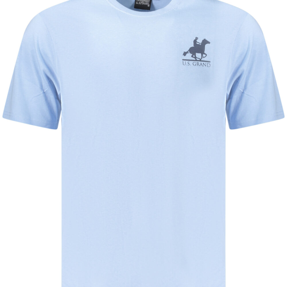 U.S. GRAND POLO T-SHIRT MANICHE CORTE UOMO AZZURRO