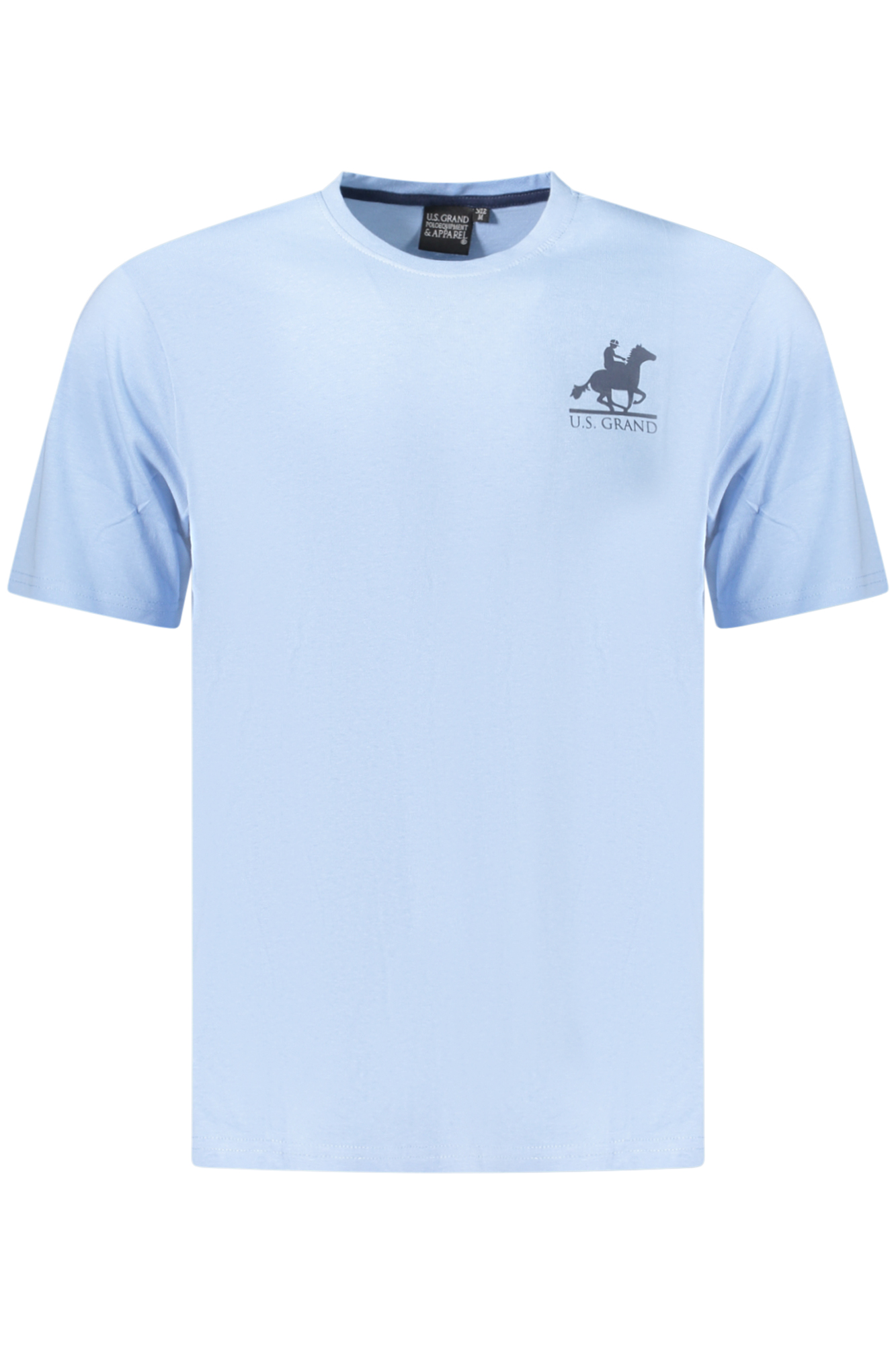 U.S. GRAND POLO T-SHIRT MANICHE CORTE UOMO AZZURRO