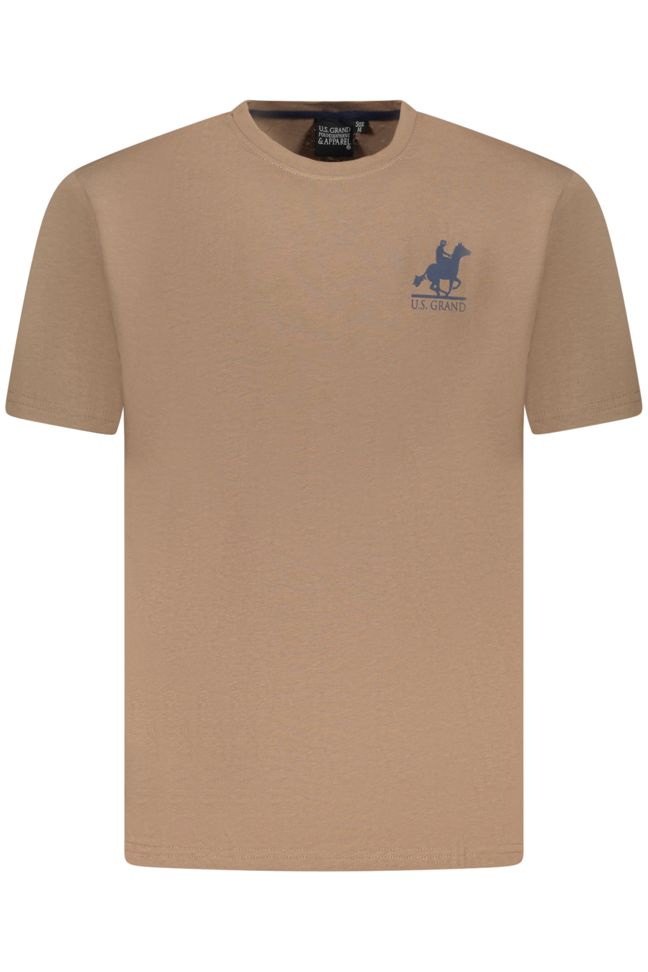 U.S. GRAND POLO T-SHIRT MANICHE CORTE UOMO MARRONE