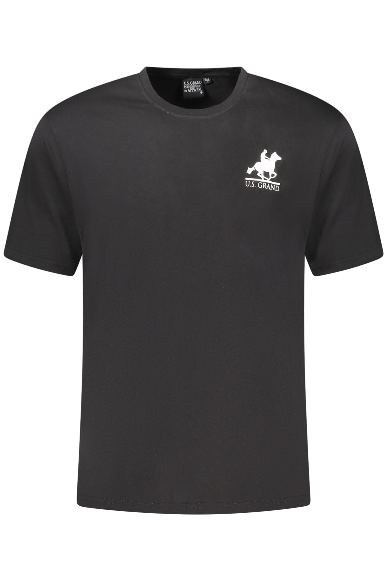 U.S. GRAND POLO T-SHIRT MANICHE CORTE UOMO NERO