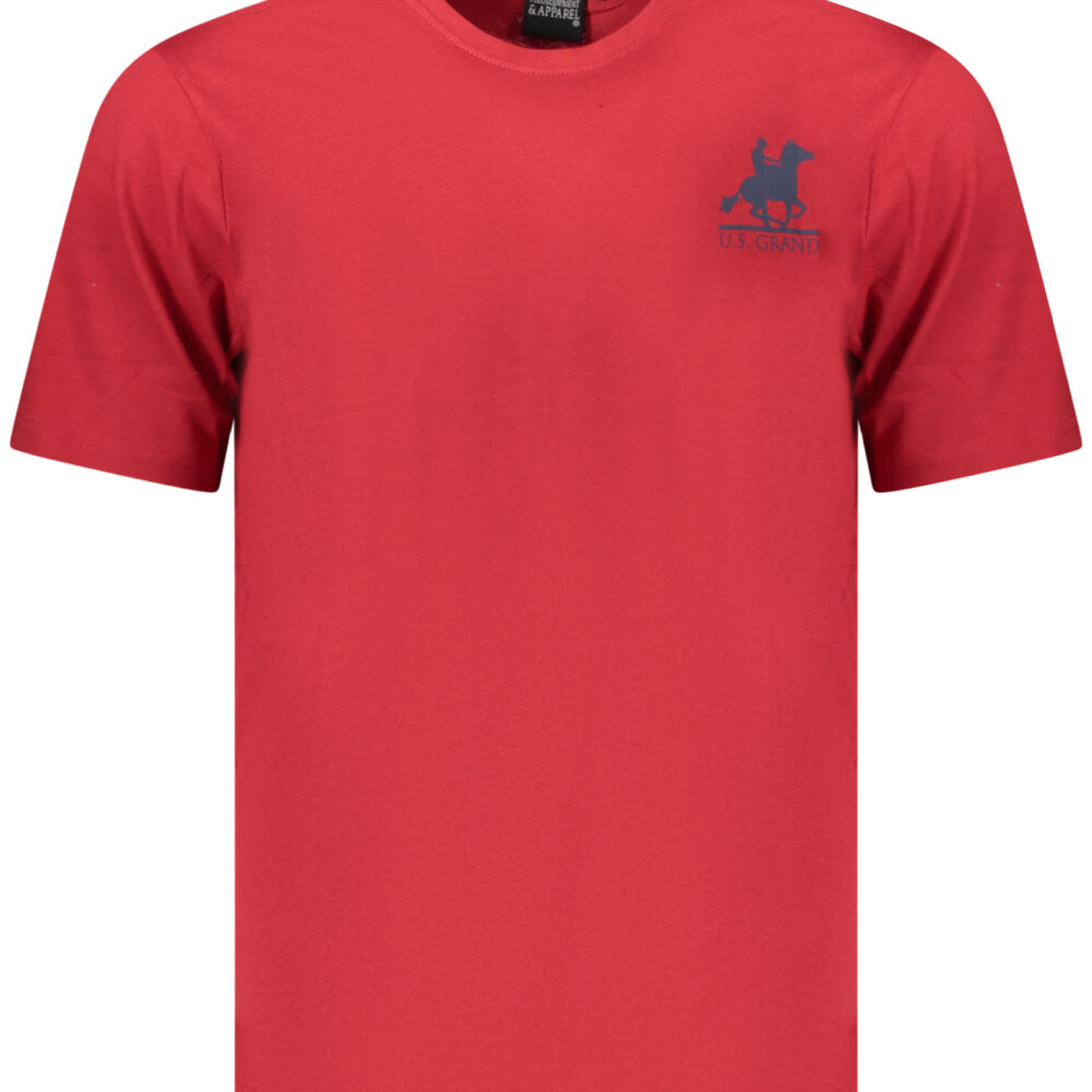 U.S. GRAND POLO T-SHIRT MANICHE CORTE UOMO ROSSO