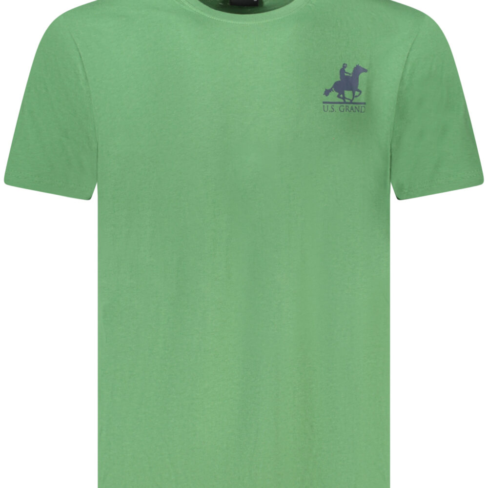 U.S. GRAND POLO T-SHIRT MANICHE CORTE UOMO VERDE