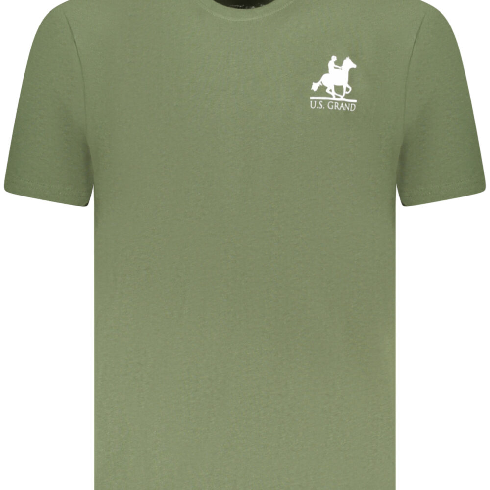 U.S. GRAND POLO T-SHIRT MANICHE CORTE UOMO VERDE