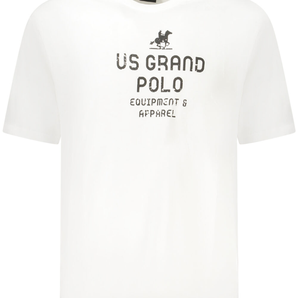 U.S. GRAND POLO T-SHIRT MANICHE CORTE UOMO BIANCO