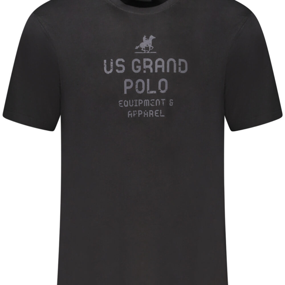 U.S. GRAND POLO T-SHIRT MANICHE CORTE UOMO NERO