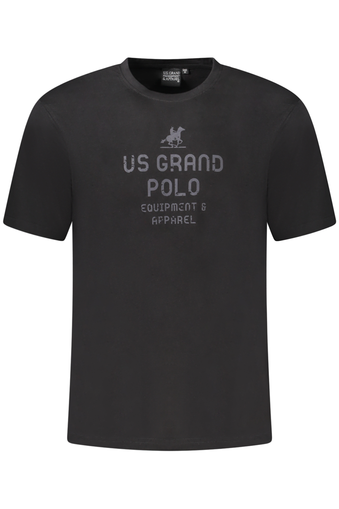 U.S. GRAND POLO T-SHIRT MANICHE CORTE UOMO NERO