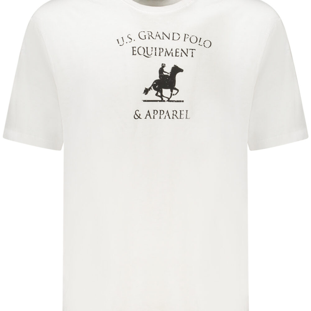 U.S. GRAND POLO T-SHIRT MANICHE CORTE UOMO BIANCO