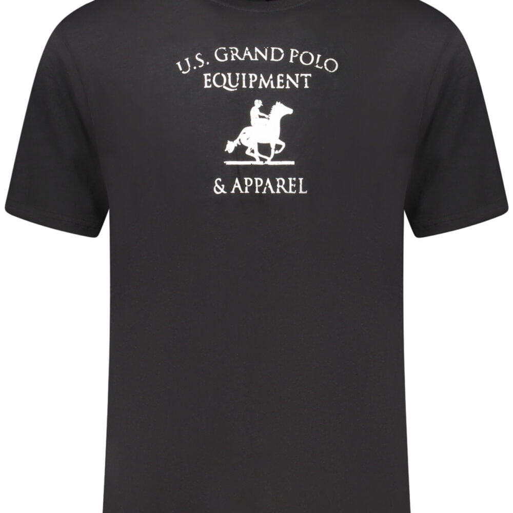 U.S. GRAND POLO T-SHIRT MANICHE CORTE UOMO NERO