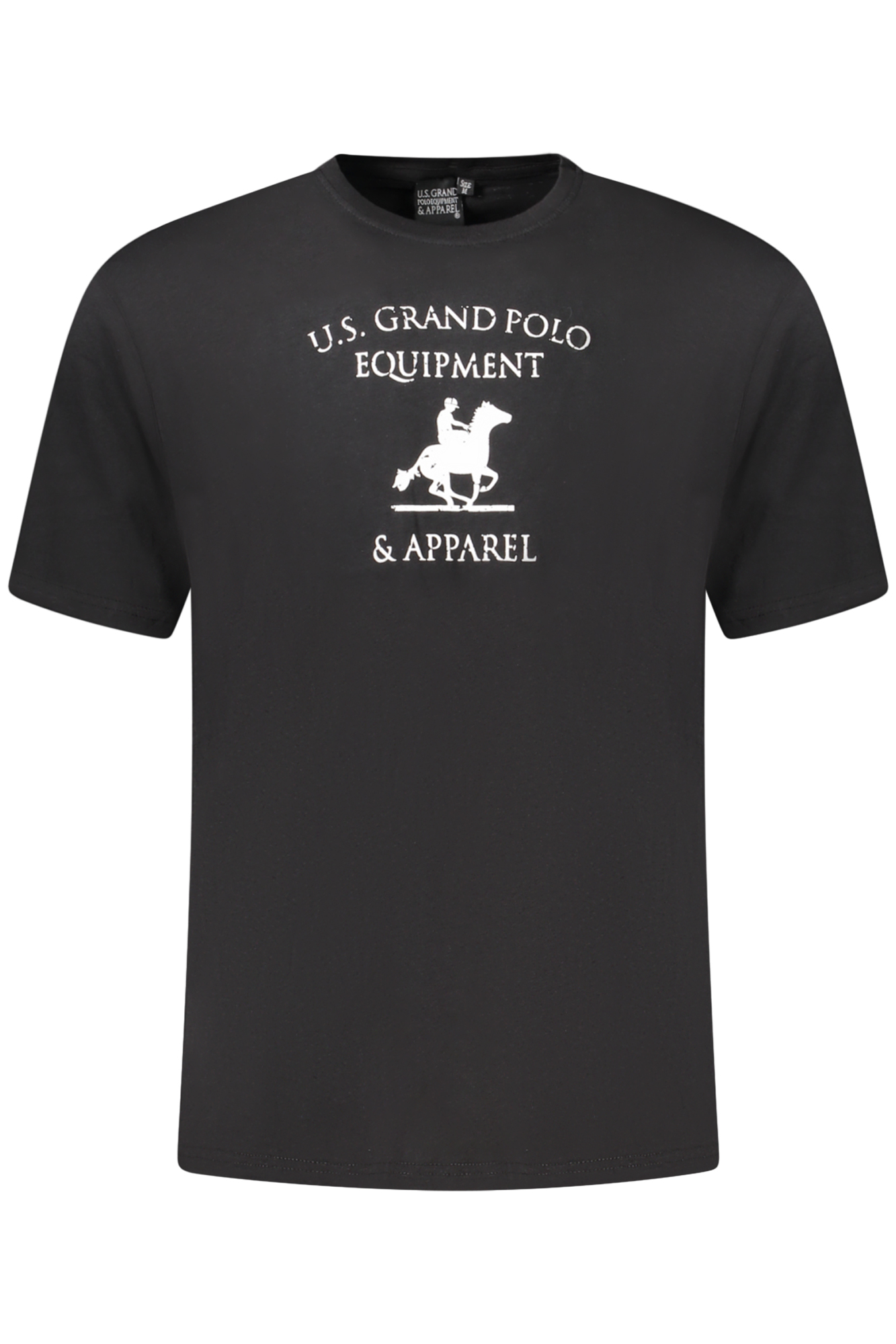 U.S. GRAND POLO T-SHIRT MANICHE CORTE UOMO NERO