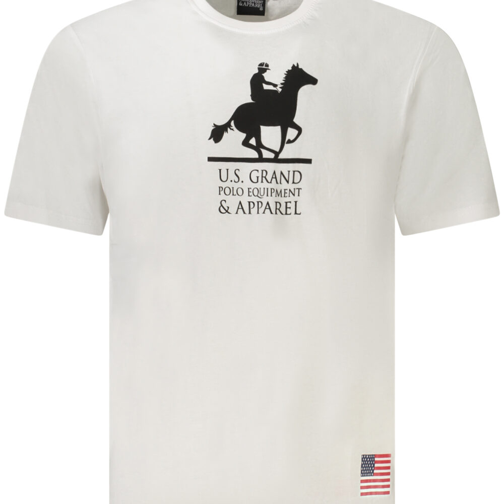U.S. GRAND POLO T-SHIRT MANICHE CORTE UOMO BIANCO