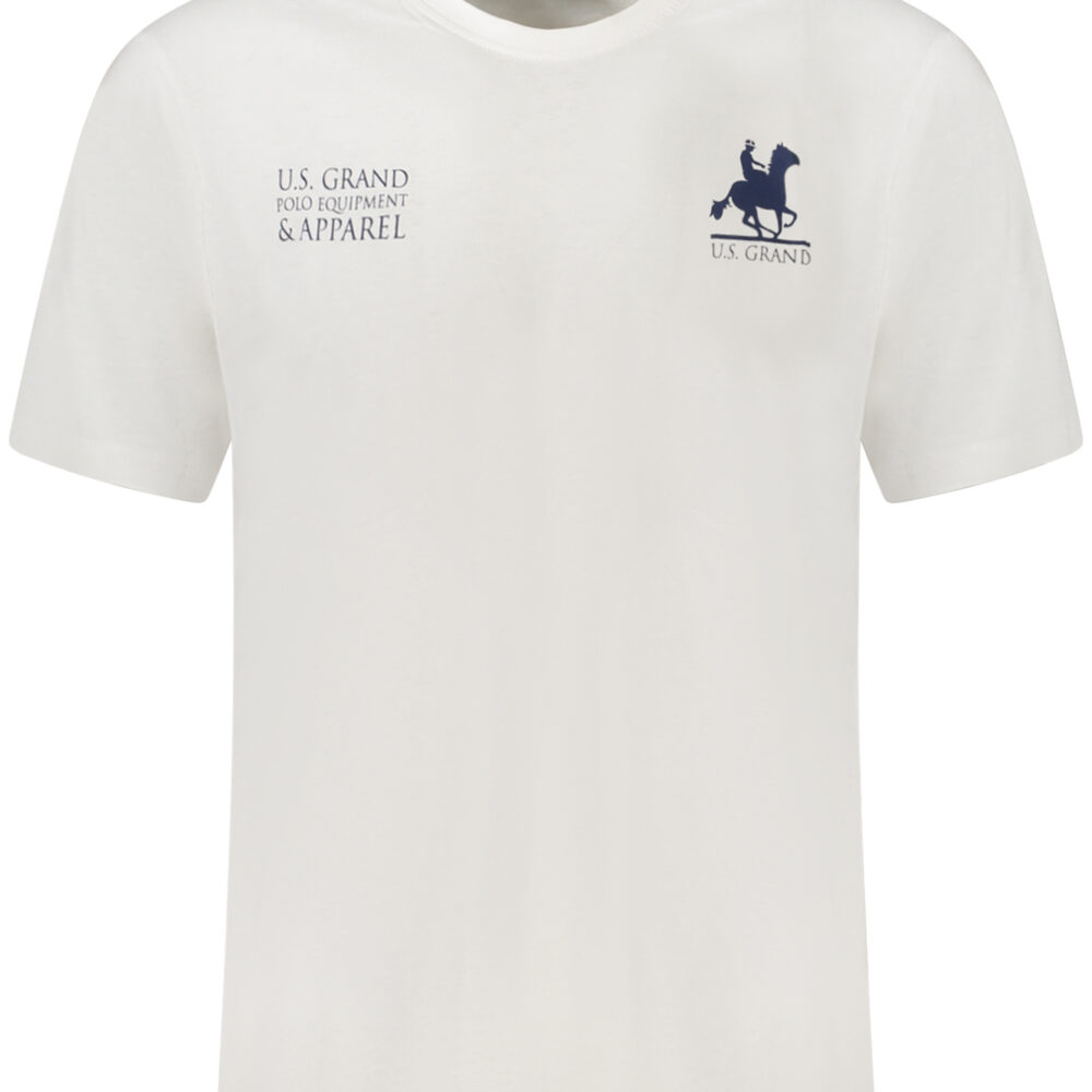 U.S. GRAND POLO T-SHIRT MANICHE CORTE UOMO BIANCO