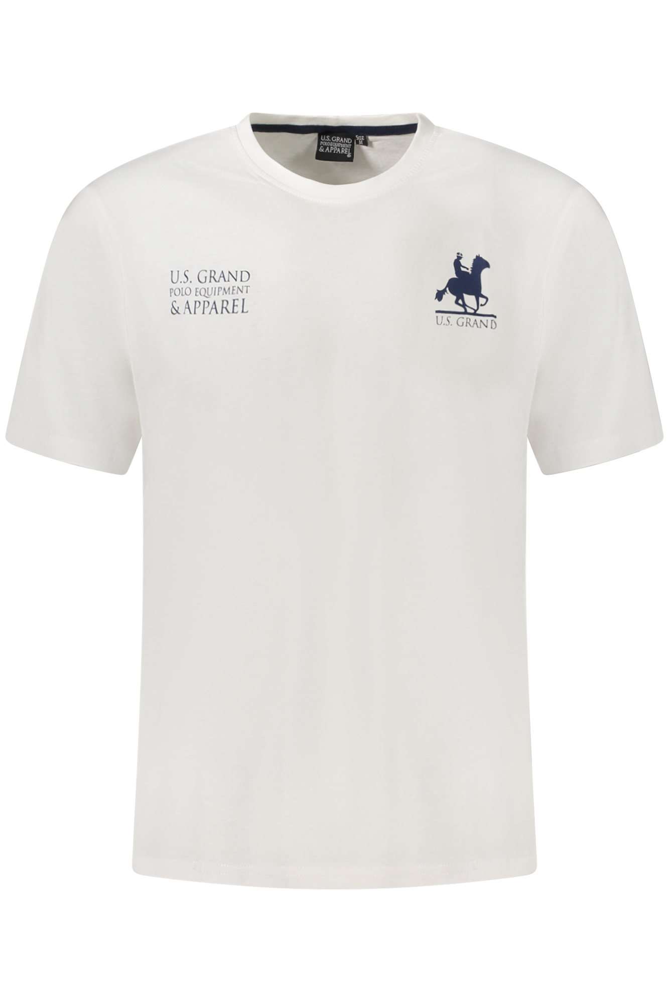 U.S. GRAND POLO T-SHIRT MANICHE CORTE UOMO BIANCO