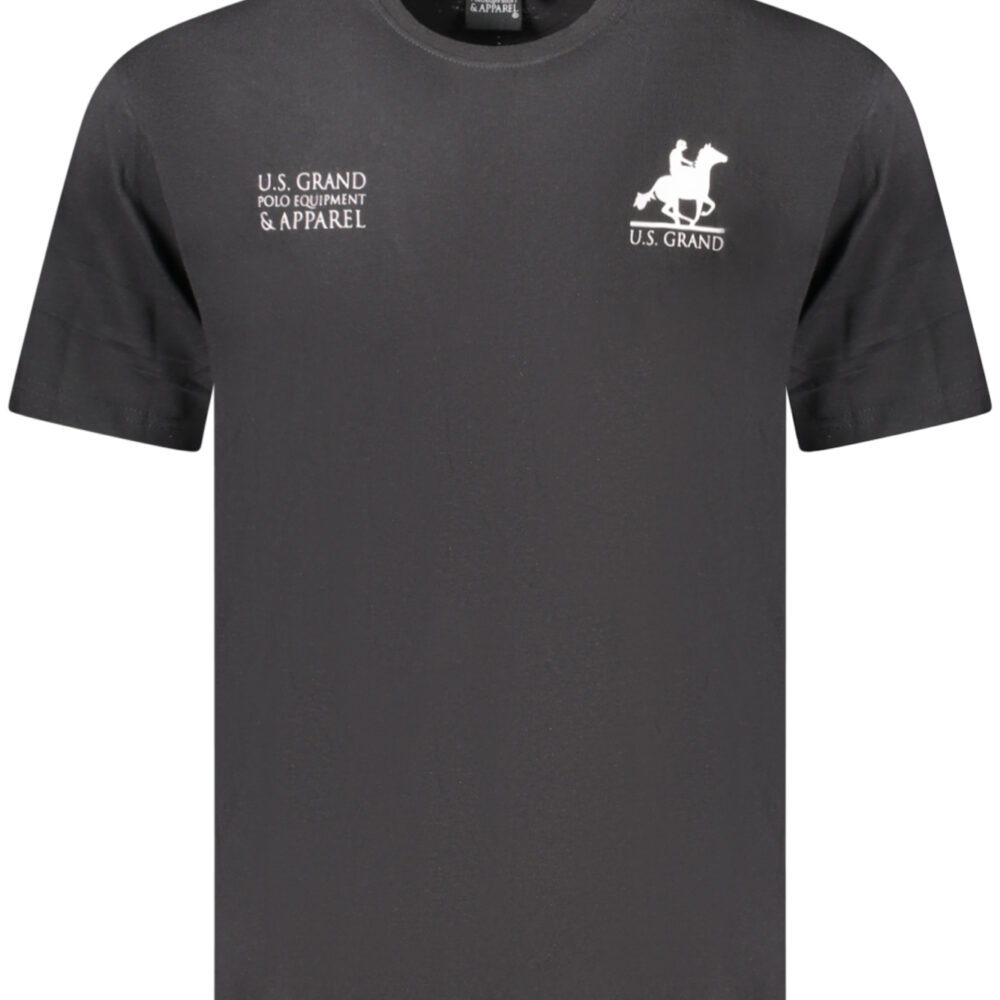 U.S. GRAND POLO T-SHIRT MANICHE CORTE UOMO NERO