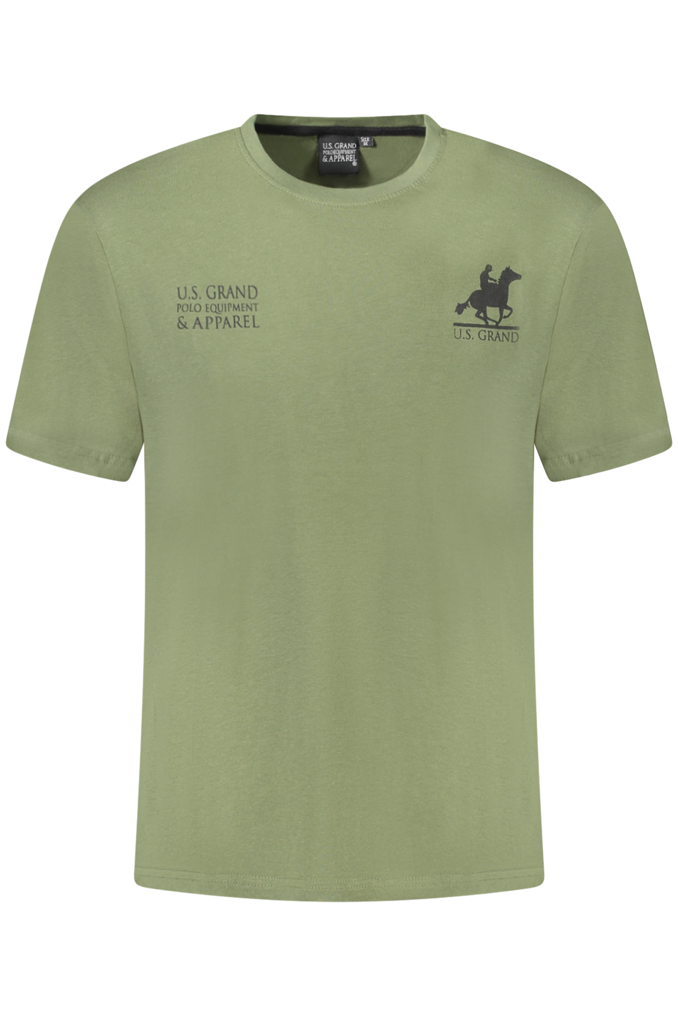 U.S. GRAND POLO T-SHIRT MANICHE CORTE UOMO VERDE