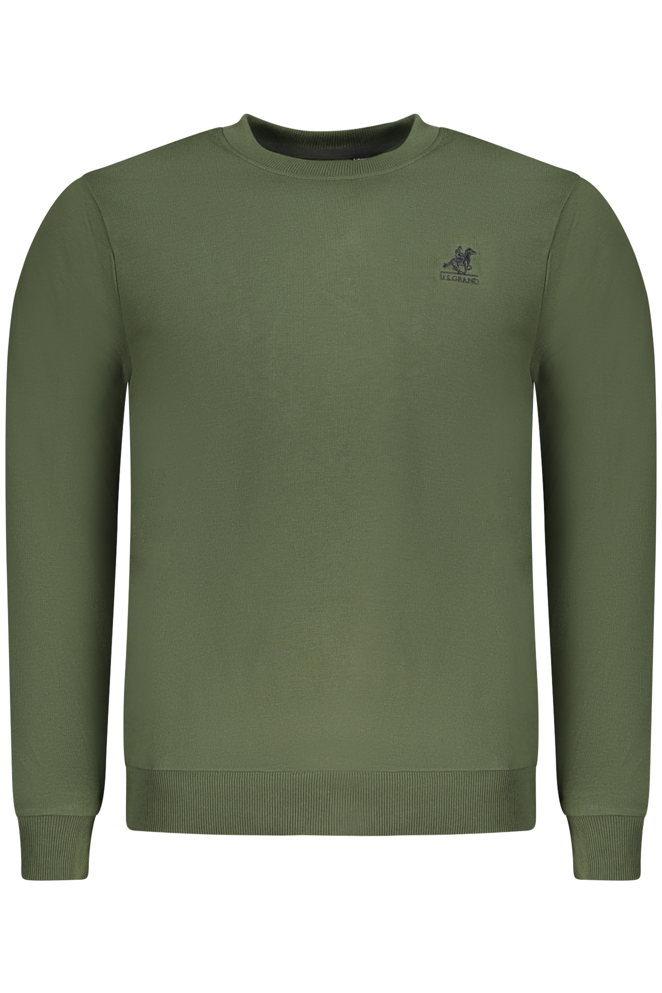 U.S. GRAND POLO FELPA SENZA ZIP UOMO VERDE