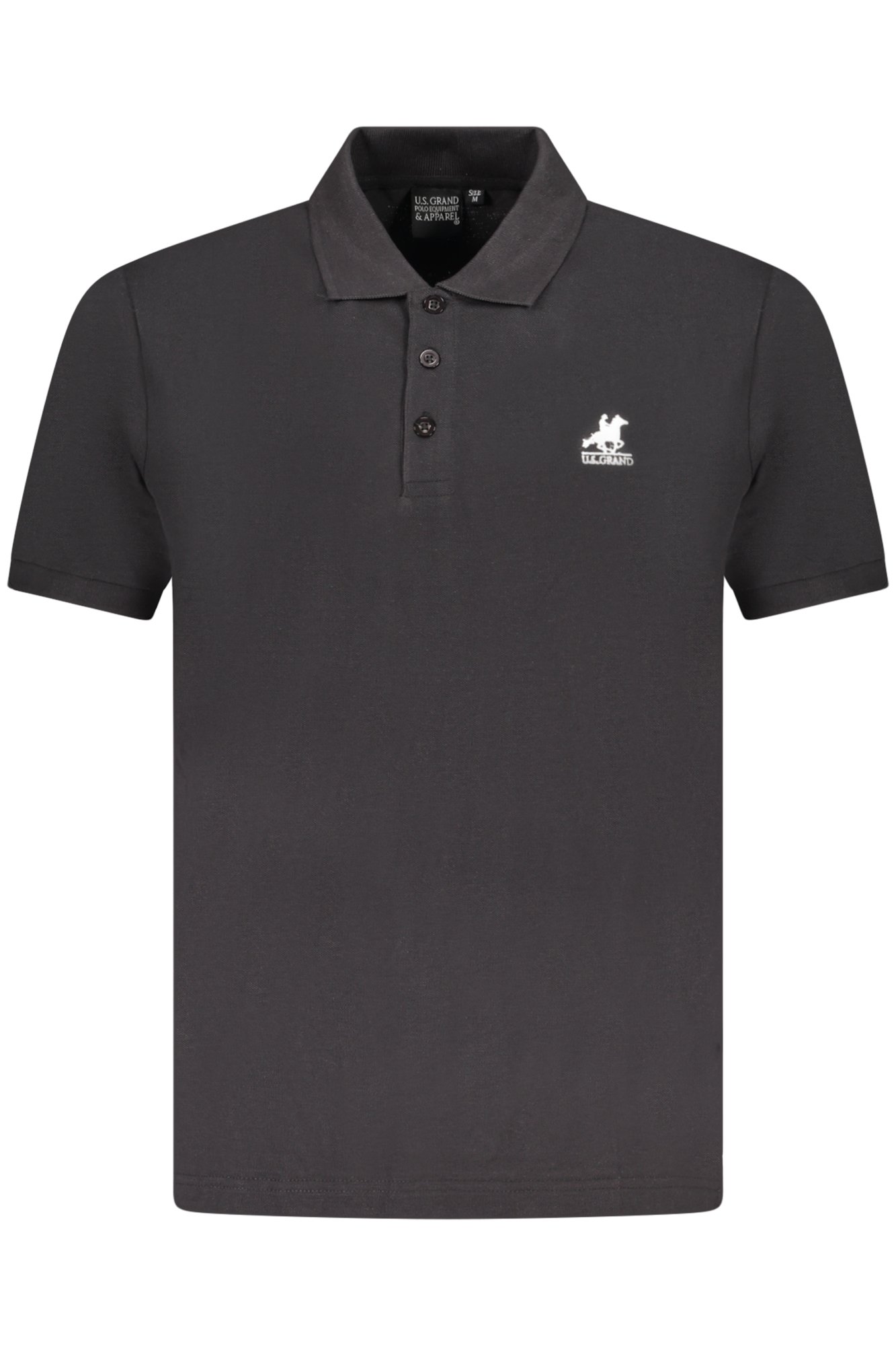 U.S. GRAND POLO POLO MANICHE CORTE UOMO NERO