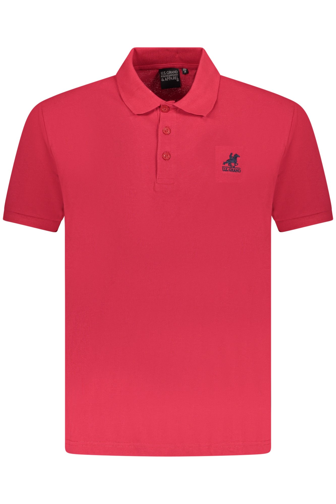 U.S. GRAND POLO POLO MANICHE CORTE UOMO ROSSO
