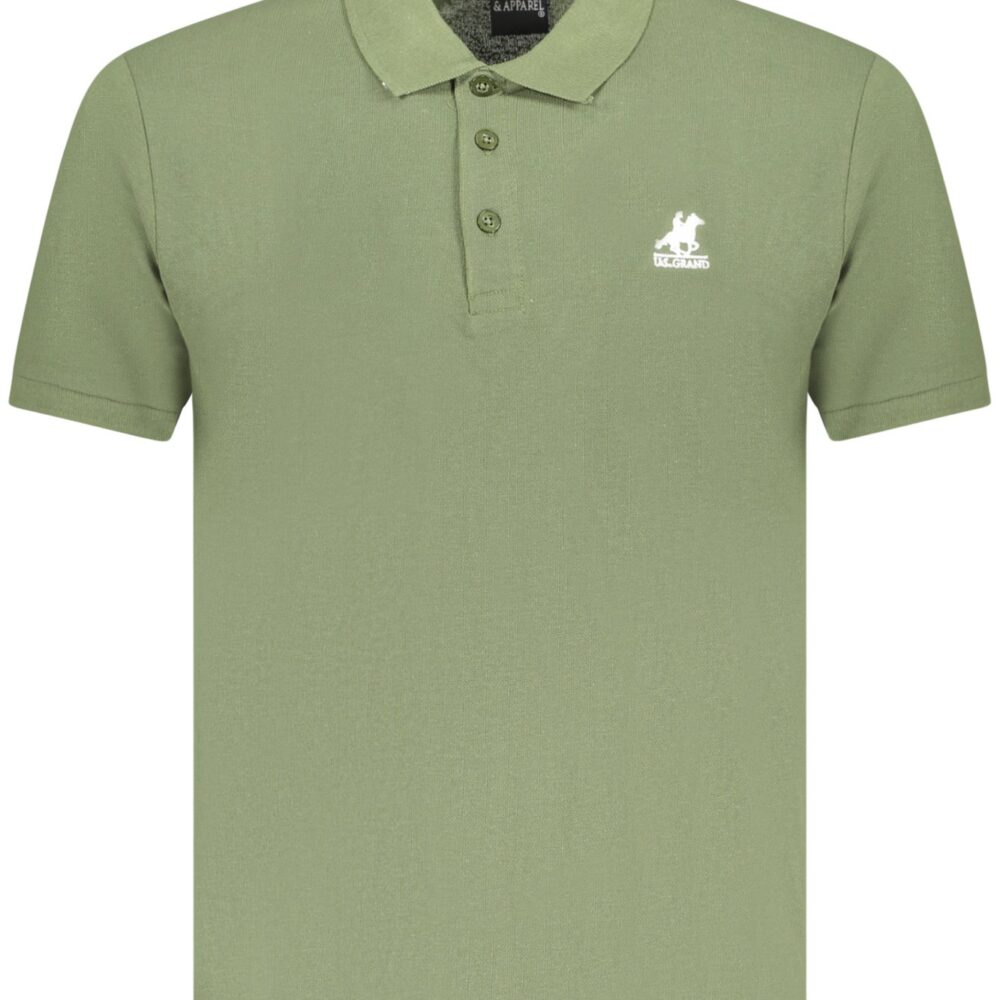 U.S. GRAND POLO POLO MANICHE CORTE UOMO VERDE