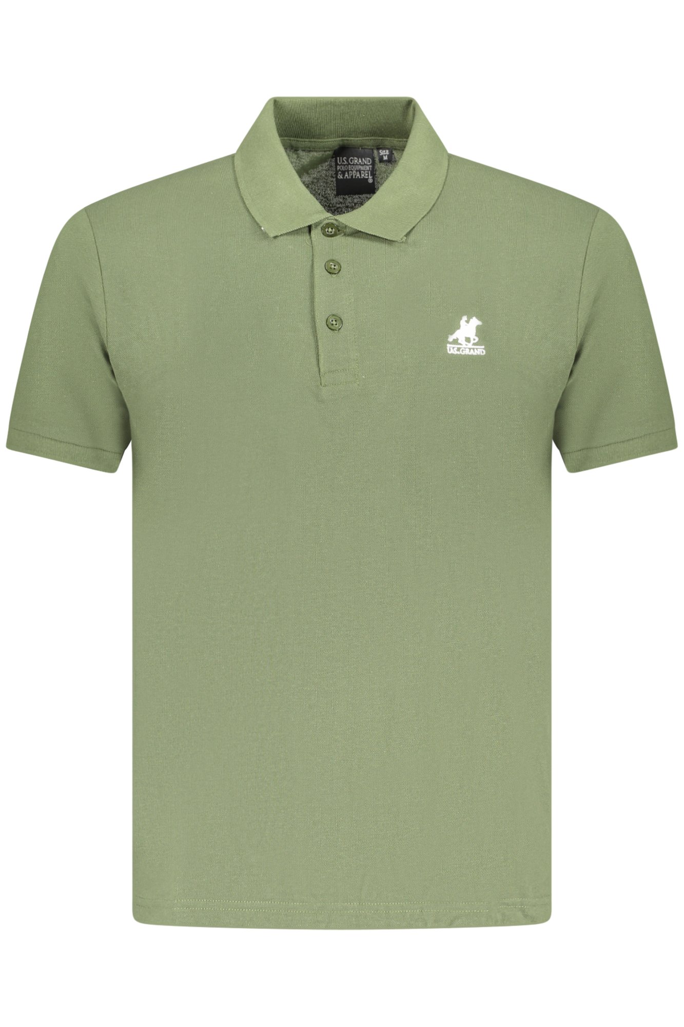 U.S. GRAND POLO POLO MANICHE CORTE UOMO VERDE