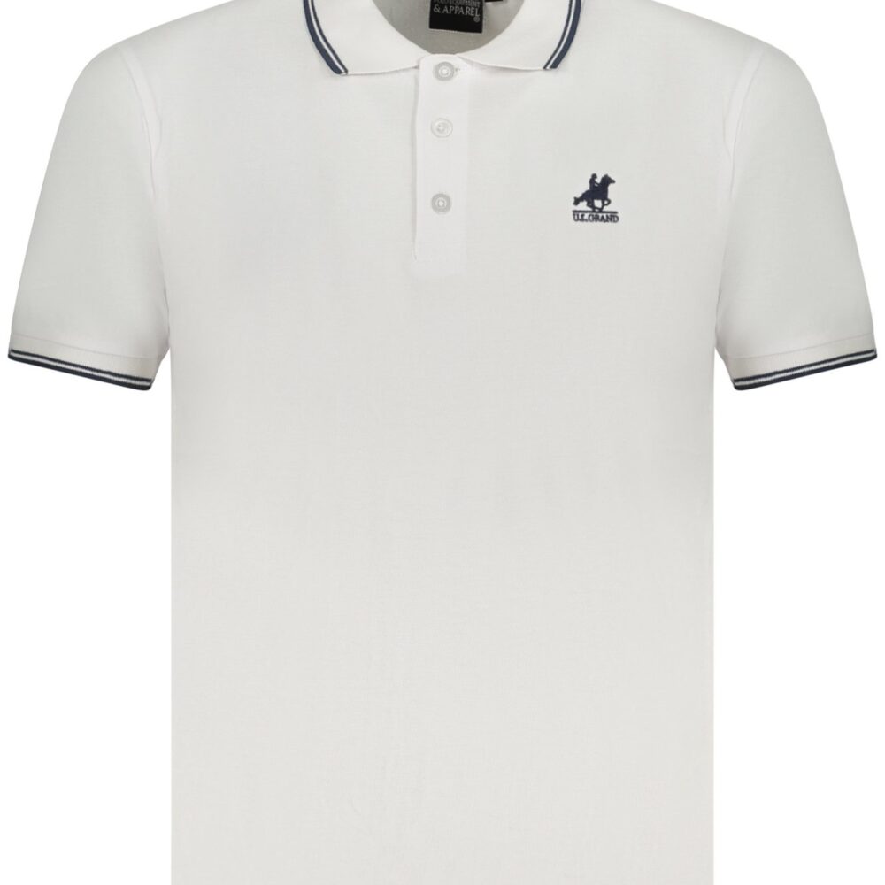 U.S. GRAND POLO POLO MANICHE CORTE UOMO BIANCO