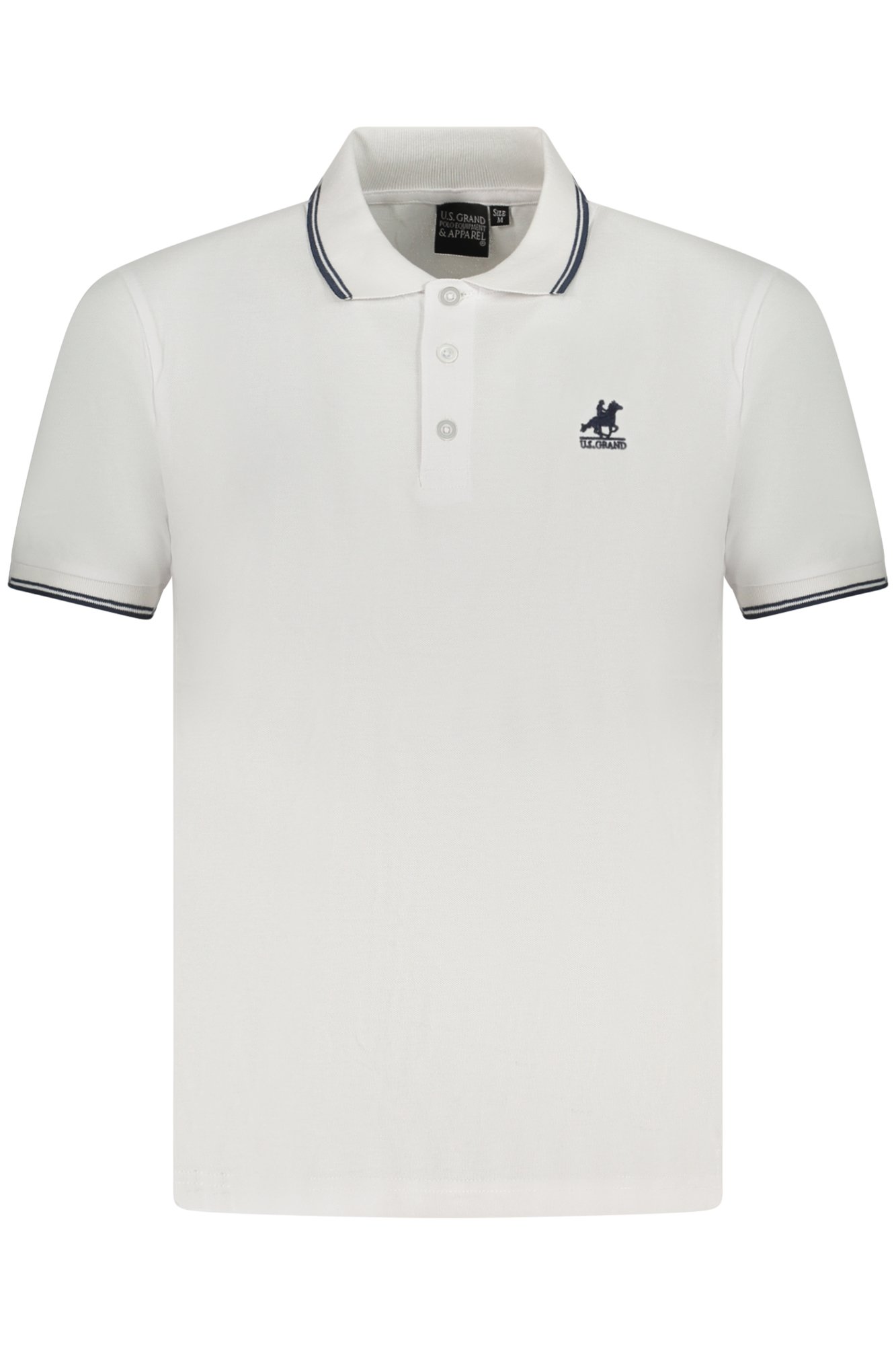 U.S. GRAND POLO POLO MANICHE CORTE UOMO BIANCO