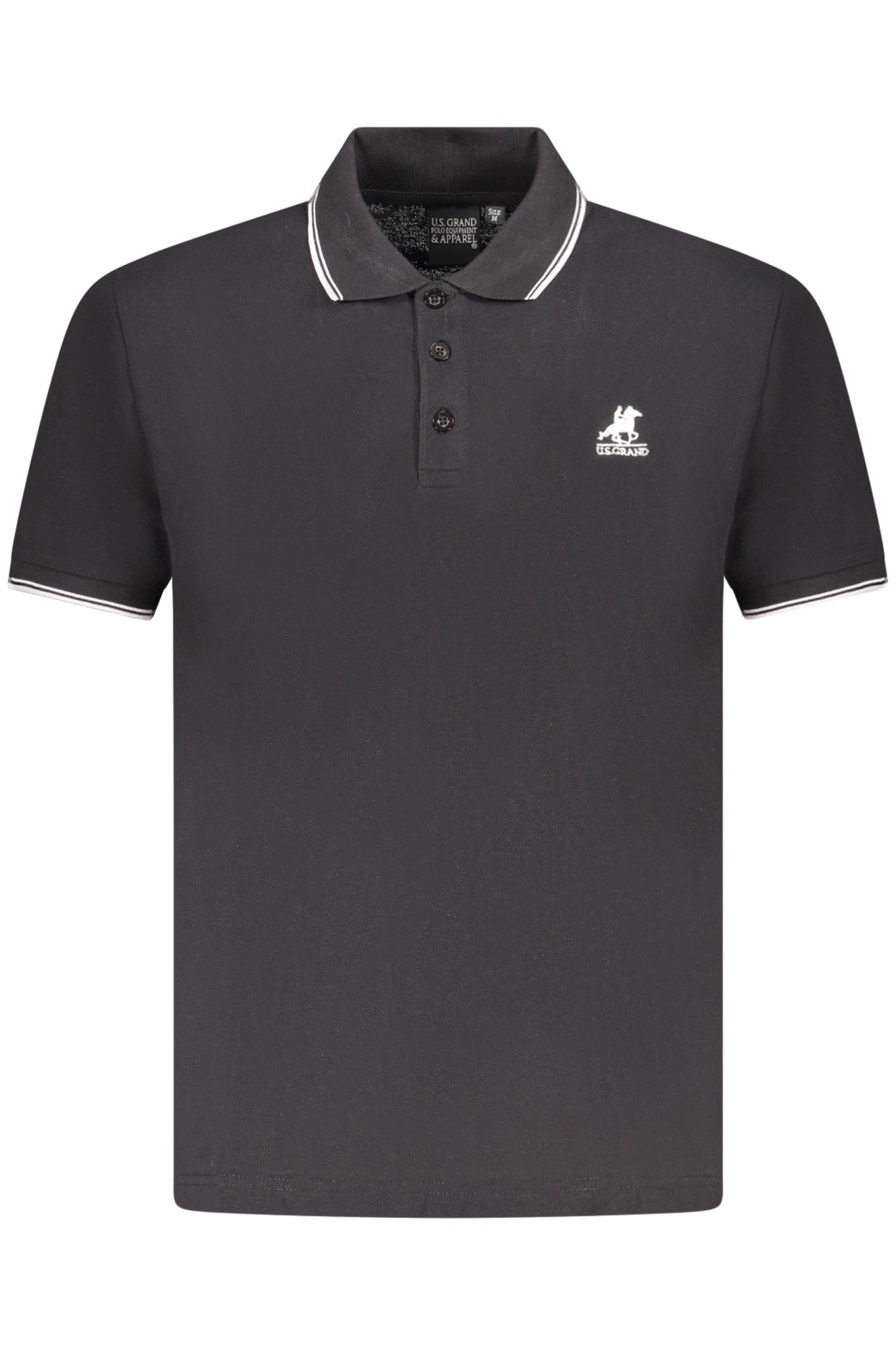 U.S. GRAND POLO POLO MANICHE CORTE UOMO NERO