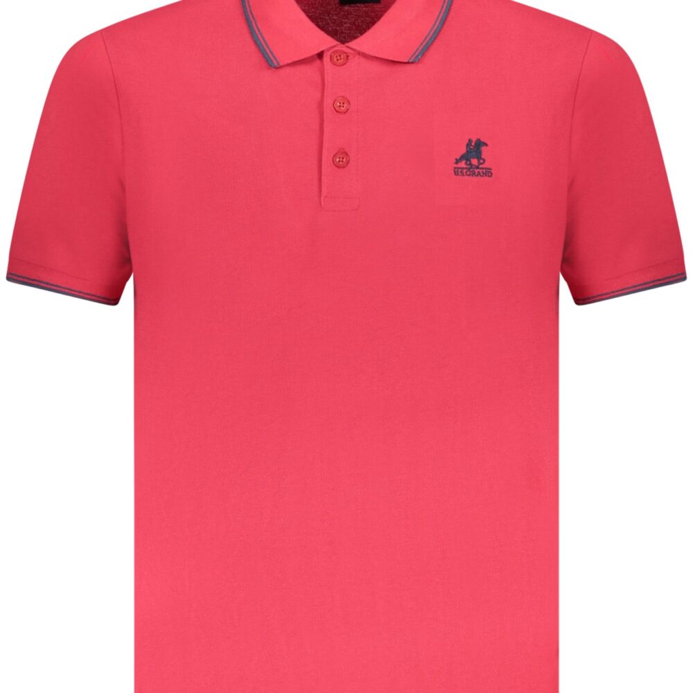 U.S. GRAND POLO POLO MANICHE CORTE UOMO ROSSO