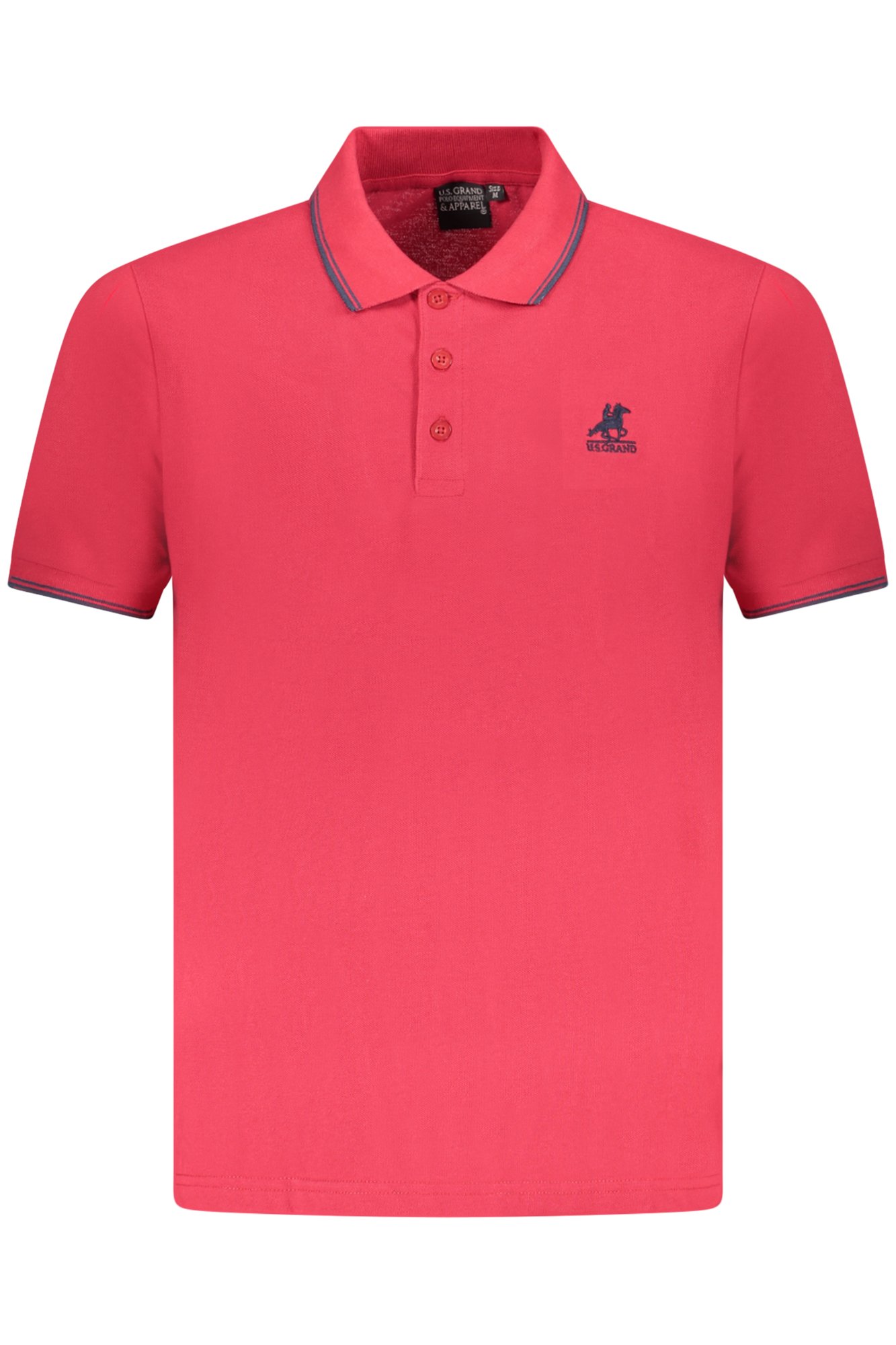 U.S. GRAND POLO POLO MANICHE CORTE UOMO ROSSO