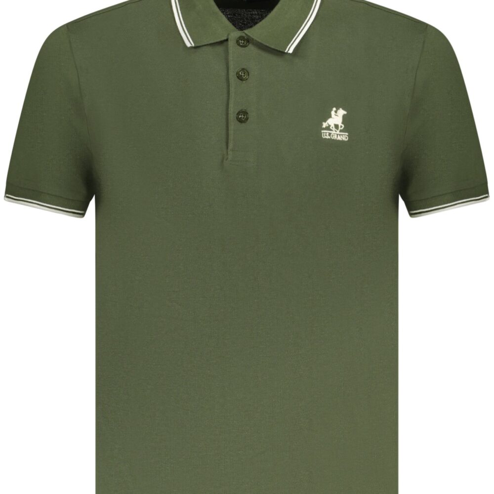 U.S. GRAND POLO POLO MANICHE CORTE UOMO VERDE