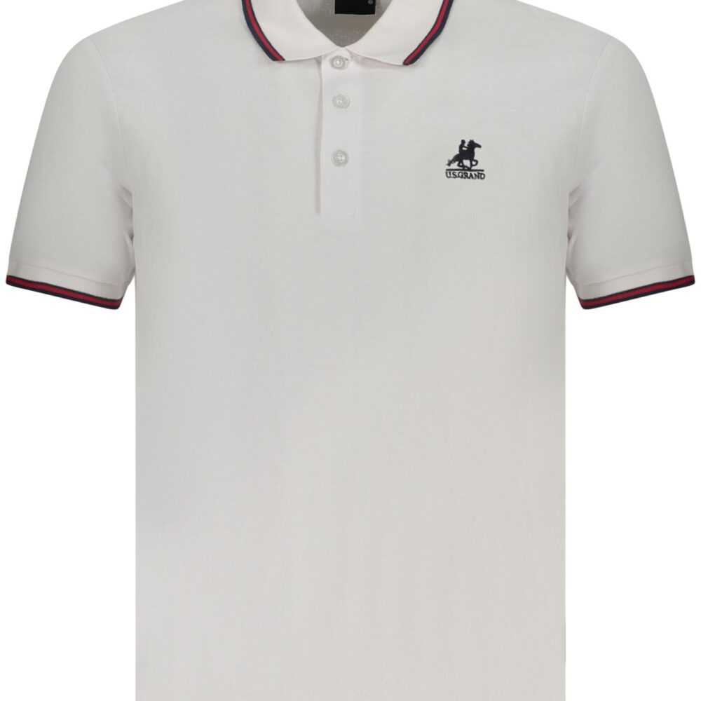 U.S. GRAND POLO POLO MANICHE CORTE UOMO BIANCO