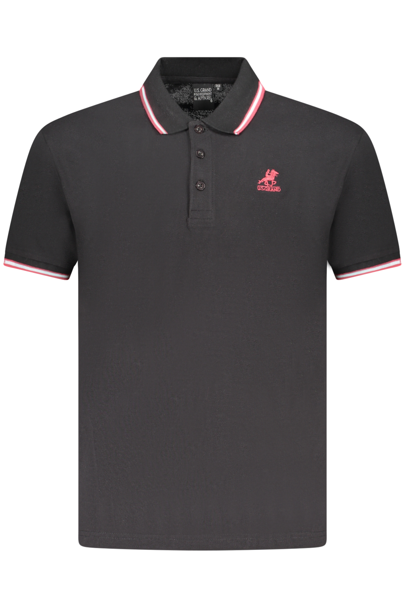 U.S. GRAND POLO POLO MANICHE CORTE UOMO NERO