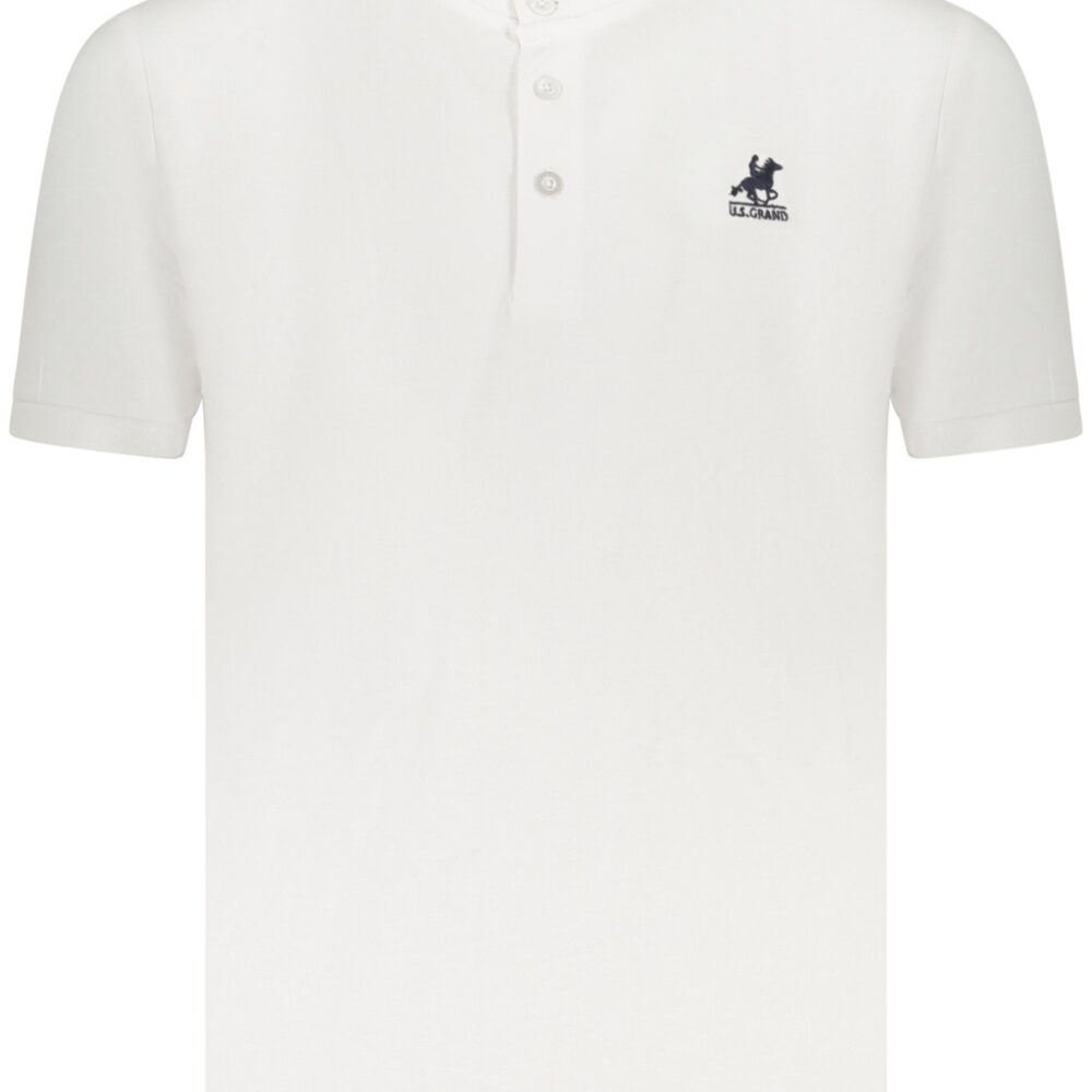 U.S. GRAND POLO POLO MANICHE CORTE UOMO BIANCO