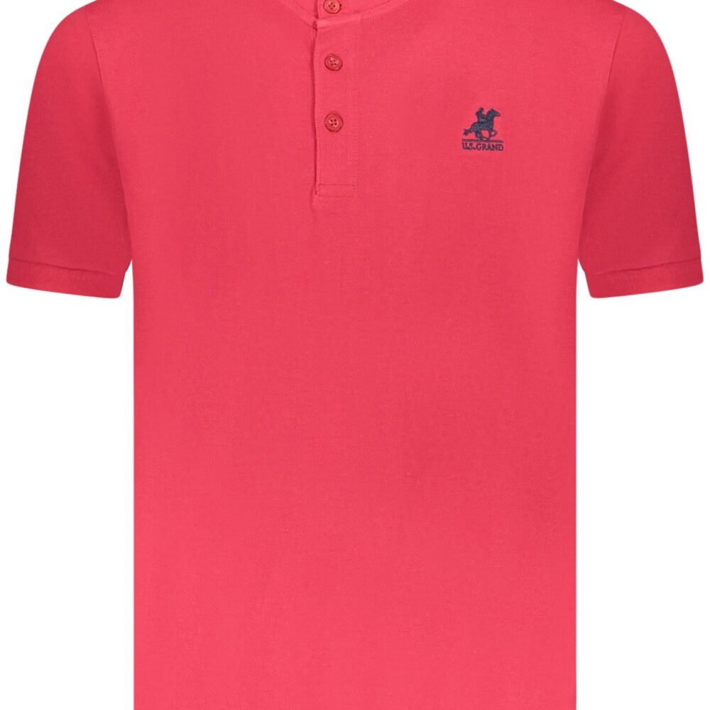 U.S. GRAND POLO POLO MANICHE CORTE UOMO ROSSO