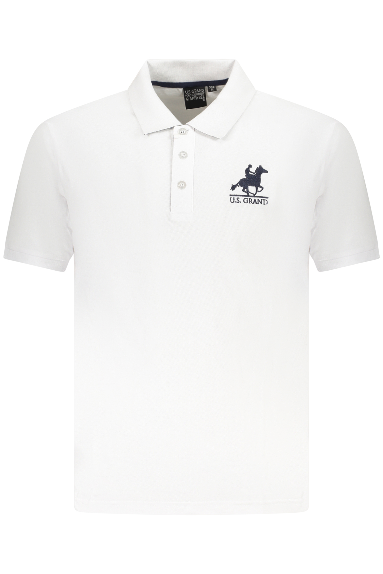U.S. GRAND POLO POLO MANICHE CORTE UOMO BIANCO