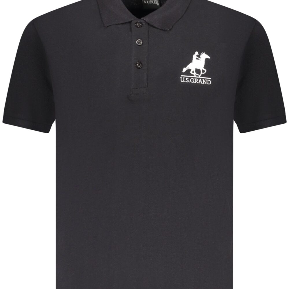 U.S. GRAND POLO POLO MANICHE CORTE UOMO NERO