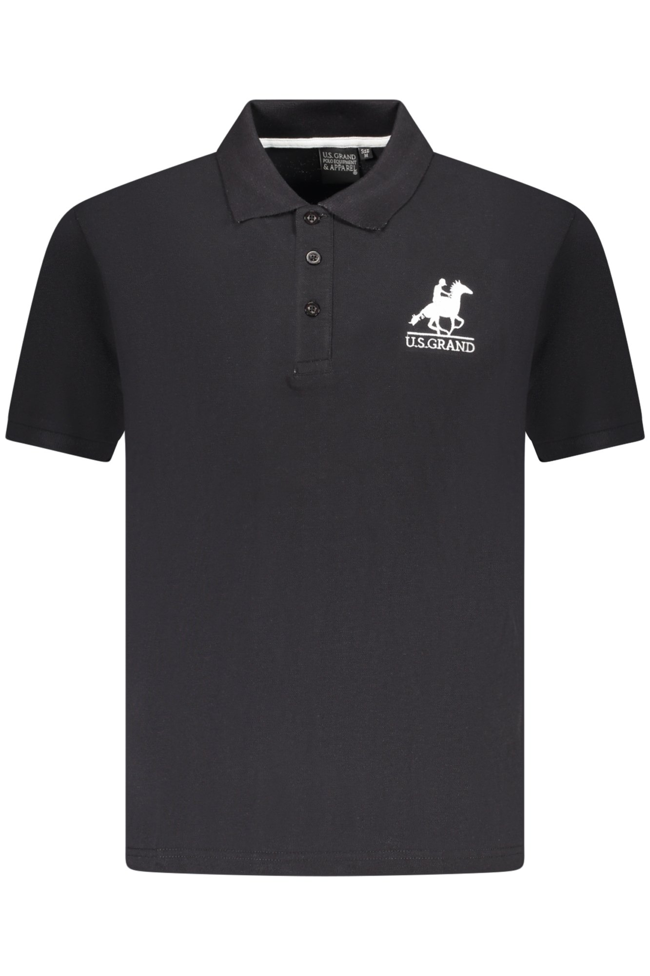 U.S. GRAND POLO POLO MANICHE CORTE UOMO NERO
