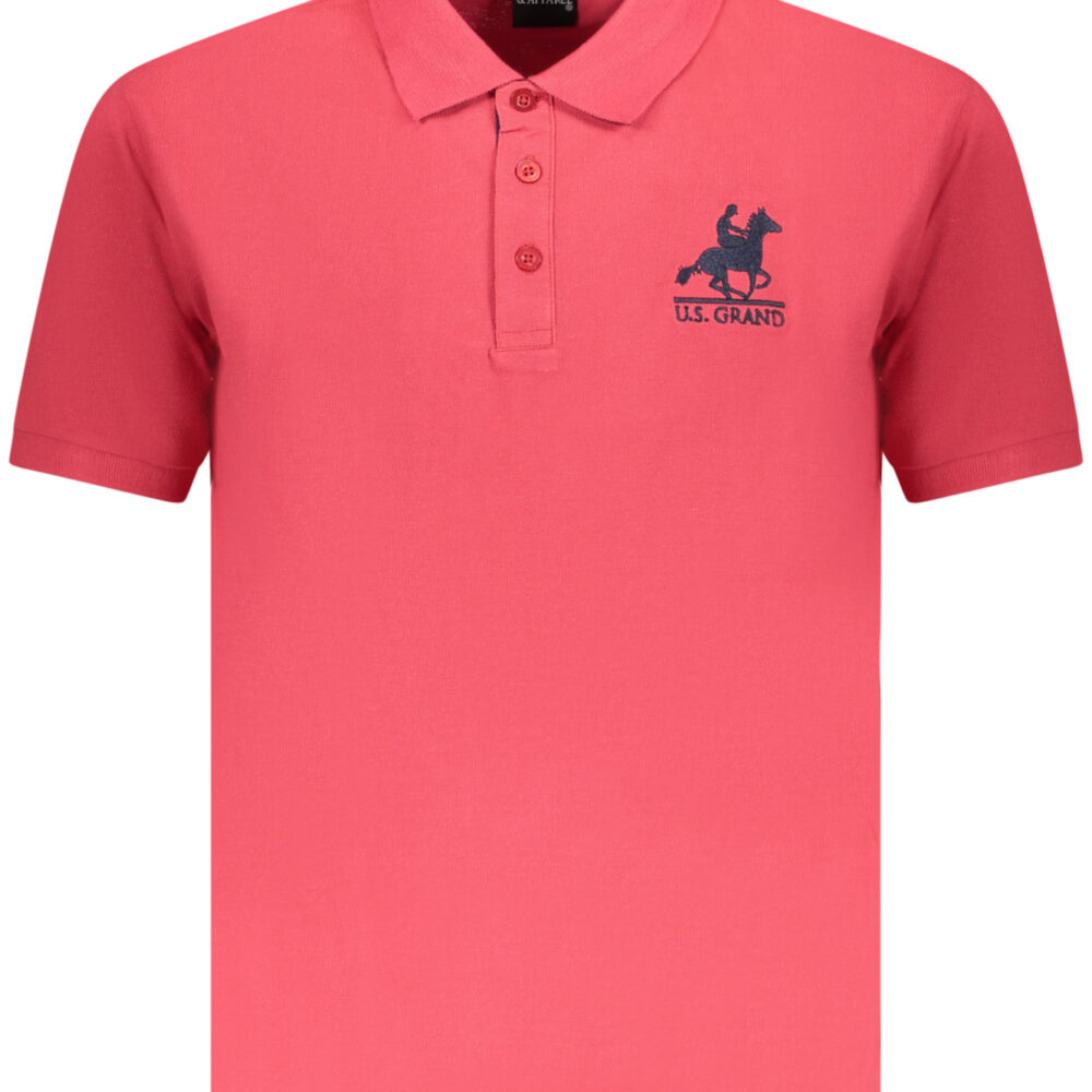 U.S. GRAND POLO POLO MANICHE CORTE UOMO ROSSO