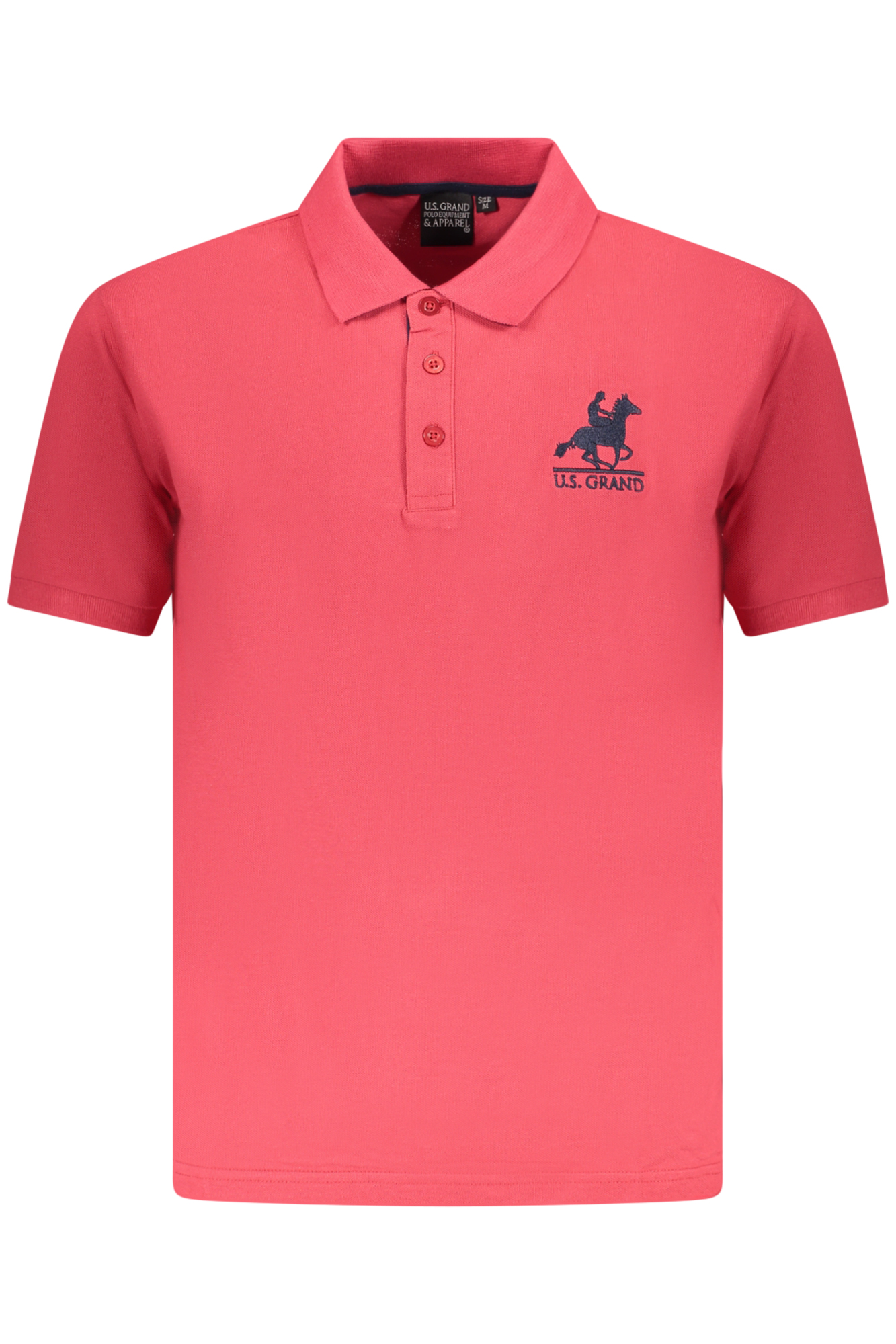 U.S. GRAND POLO POLO MANICHE CORTE UOMO ROSSO