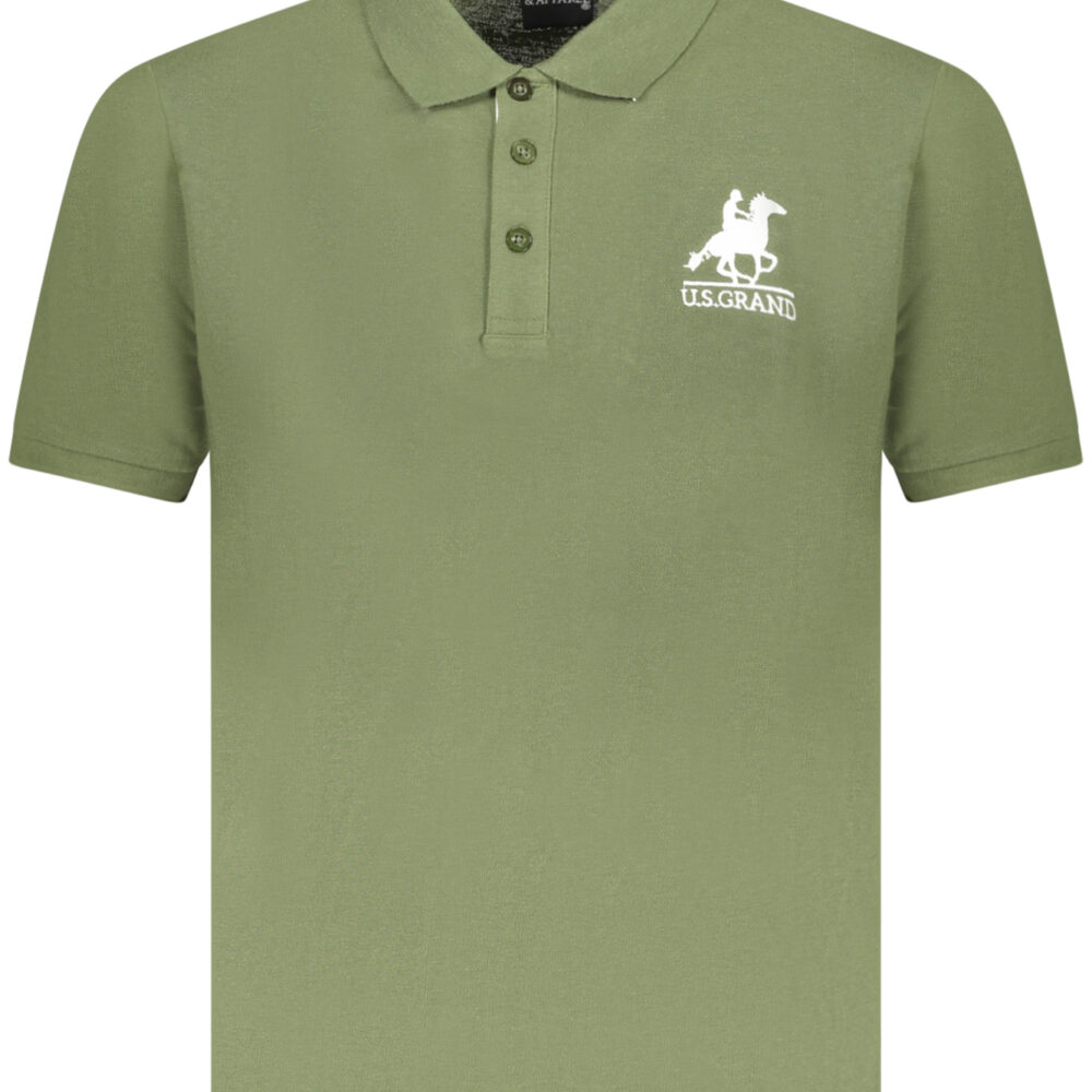U.S. GRAND POLO POLO MANICHE CORTE UOMO VERDE