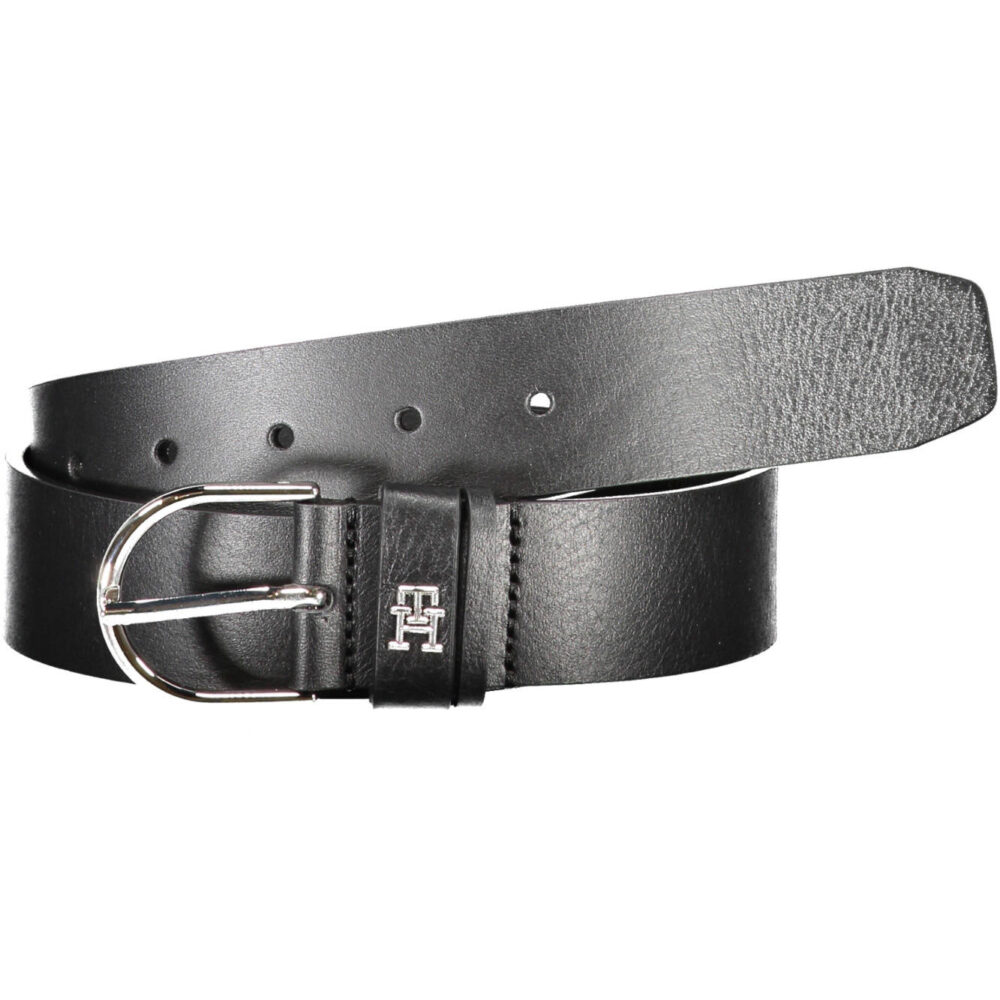 TOMMY HILFIGER CINTURA IN PELLE DONNA NERO