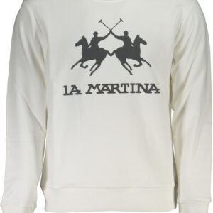 LA MARTINA FELPA SENZA ZIP UOMO BIANCO