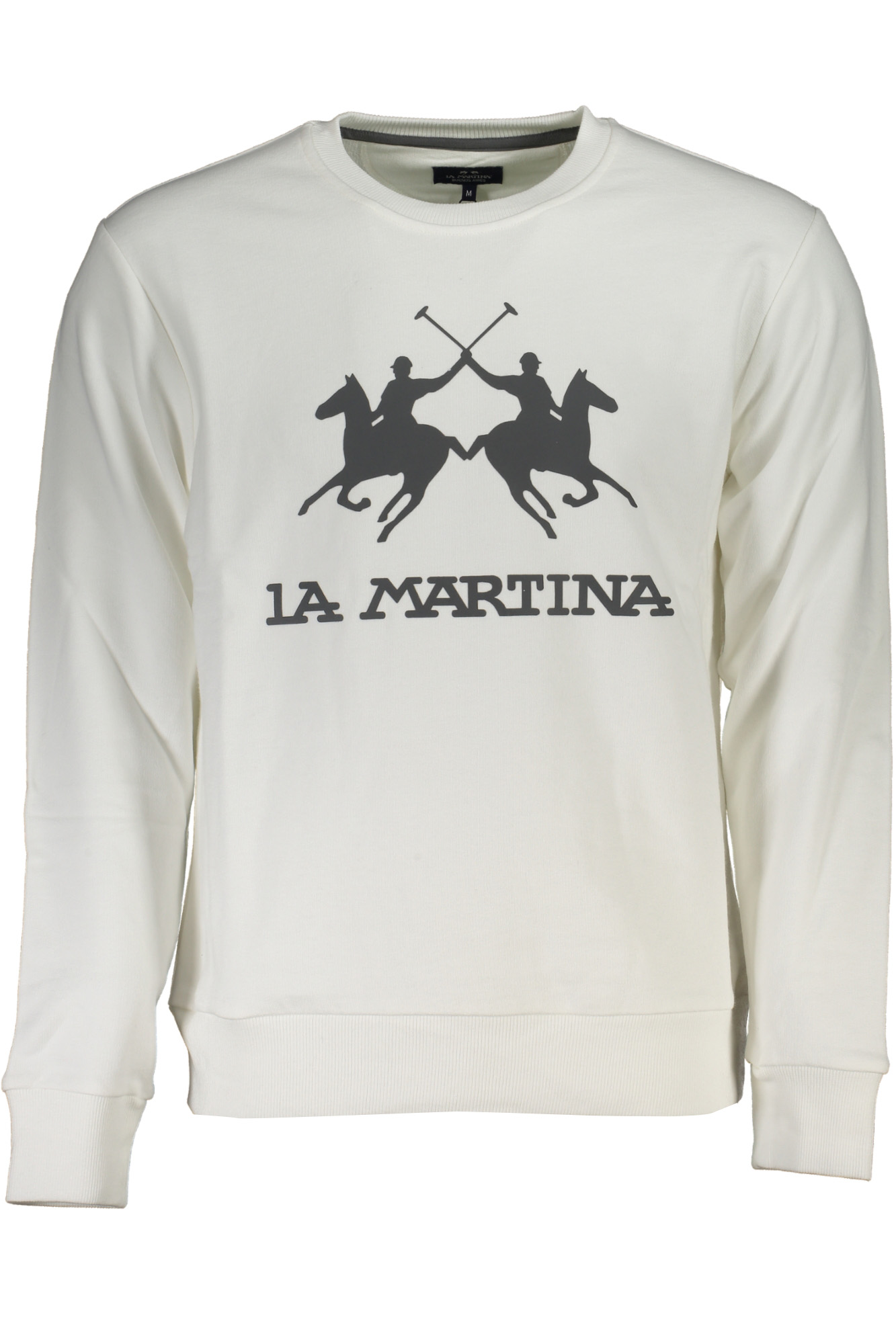 LA MARTINA FELPA SENZA ZIP UOMO BIANCO