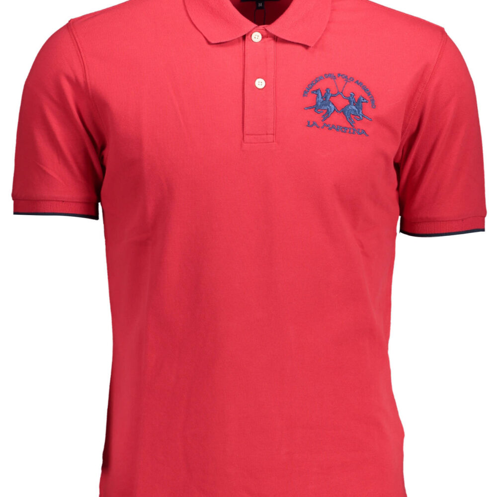 LA MARTINA POLO MANICHE CORTE UOMO ROSSO